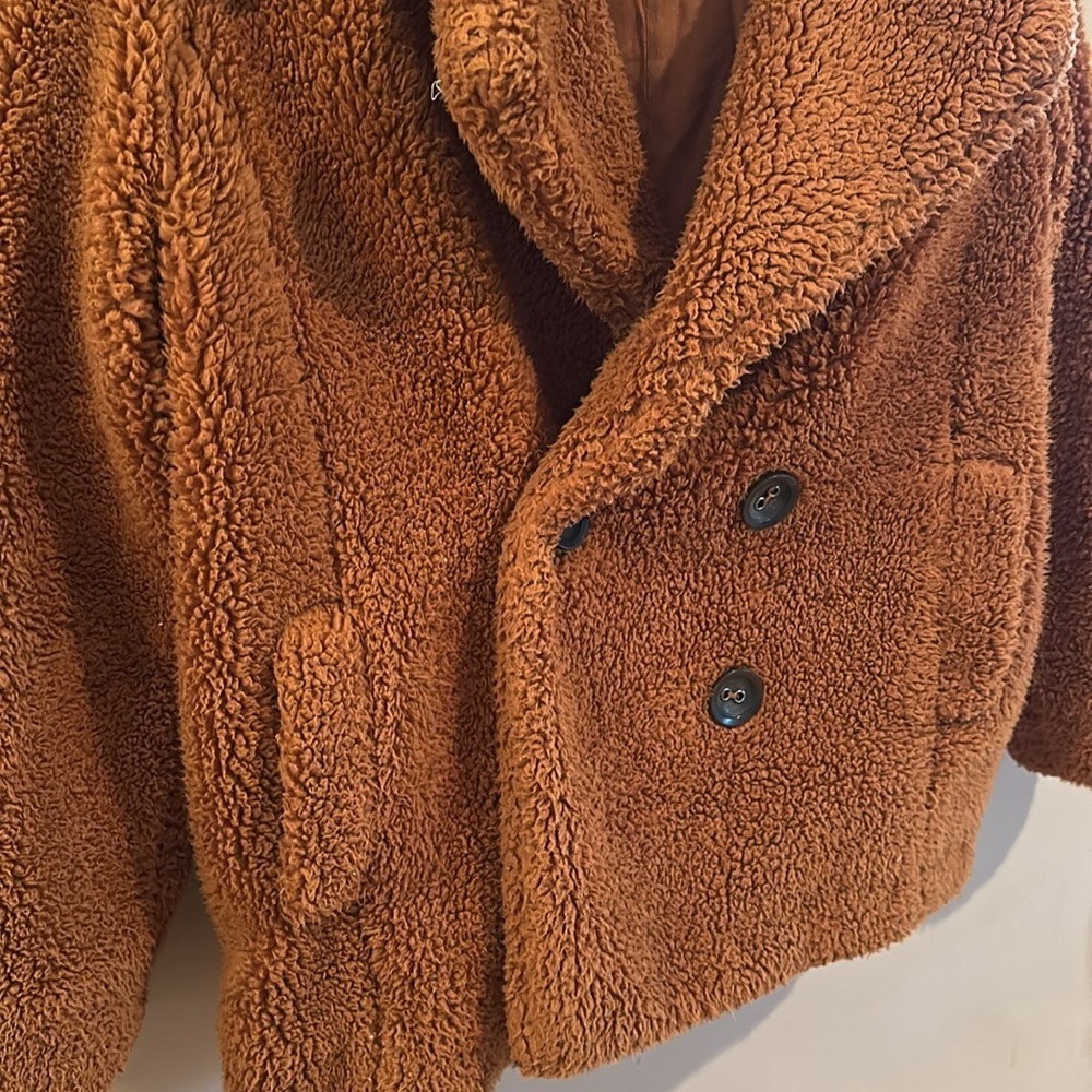 Free People Burnt Orange Oversized
Teddy Coat - Size S - Picture 4 of 6